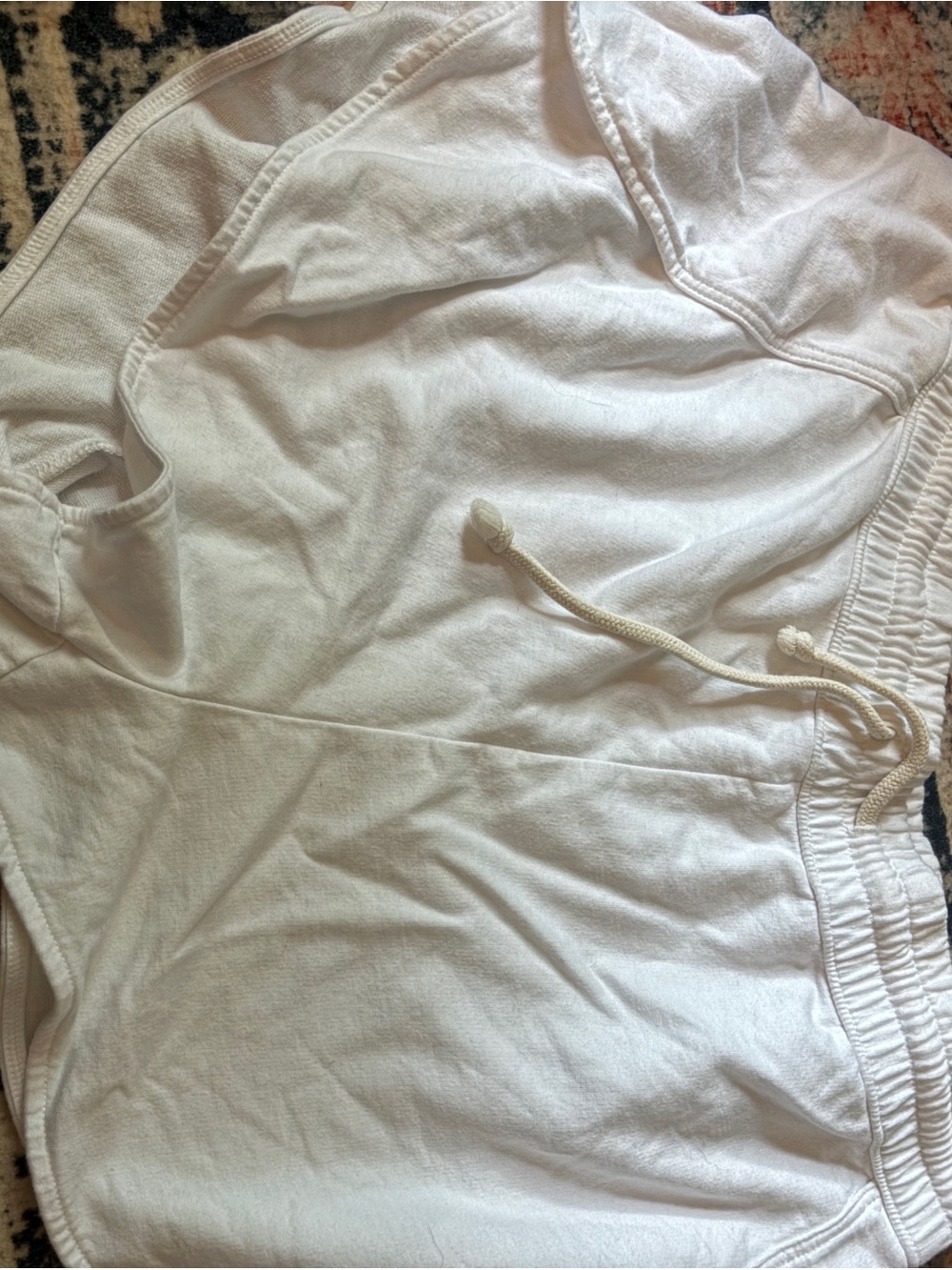 Aerie White Drawstring Lounge Shorts